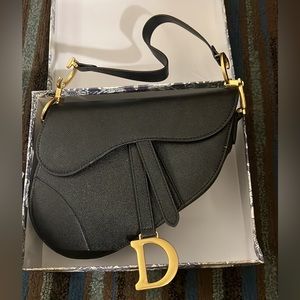 LIMITED TIME DEAL. HEADING TO POST OFFICE. Dior Saddle Bag Black.